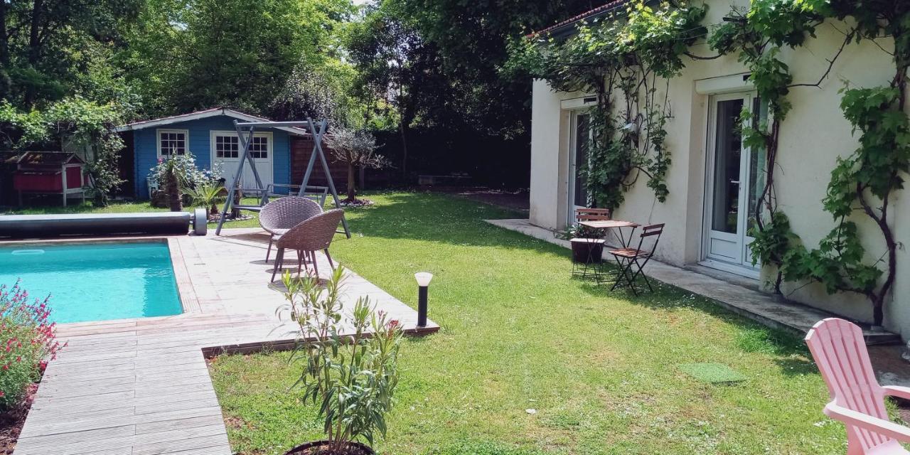 Merig'Home Chambre Bd Climatisee Dans Maison Avec Piscine Au Calme En Ville, Sdb & Toilettes Prives Angoulême Buitenkant foto